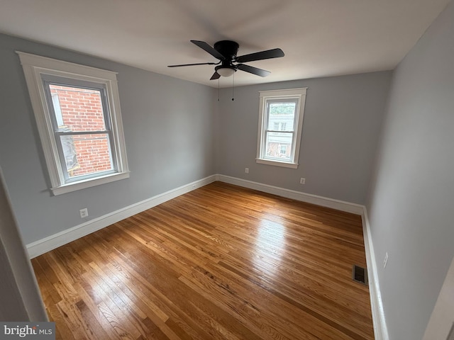 643 Jamestown Ave, Philadelphia, PA 19128 - spare room with wood finished floors and ceiling fan