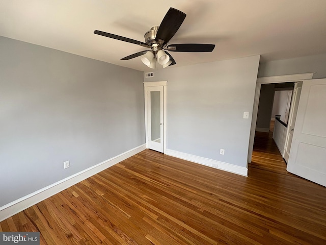 643 Jamestown Ave, Philadelphia, PA 19128 - unfurnished room featuring a ceiling fan and wood finished floors