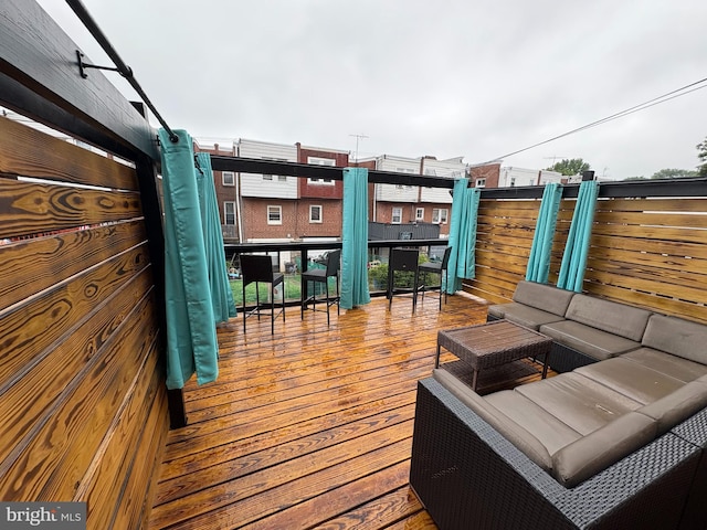 643 Jamestown Ave, Philadelphia, PA 19128 - view of wooden deck