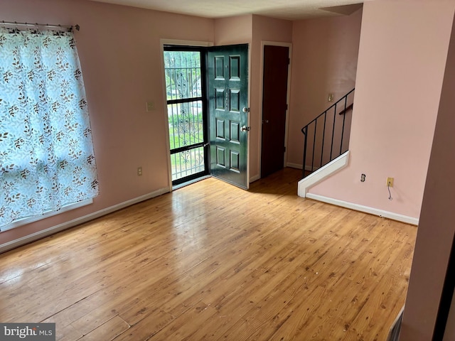 311 Ash Hollow Dr, Winchester, VA 22602 - foyer entrance featuring stairway and wood finished floors