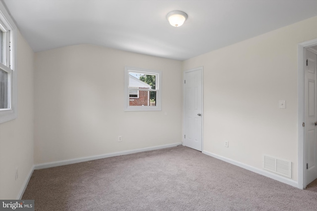 618 Cabin Branch Dr, Capitol Heights, MD 20743 - carpeted empty room featuring baseboards and lofted ceiling