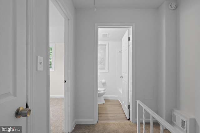 618 Cabin Branch Dr, Capitol Heights, MD 20743 - hall featuring carpet flooring and baseboards