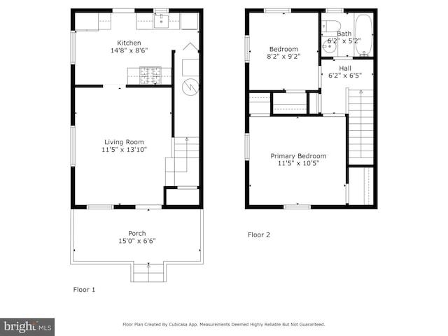 618 Cabin Branch Dr, Capitol Heights, MD 20743 - view of floor plan / room layout