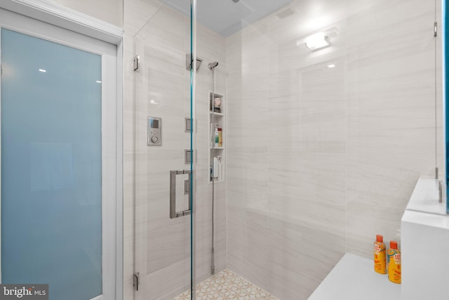 2815 39th St NW, Washington, DC 20007 - full bath featuring a stall shower and elevator