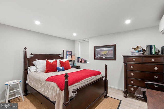 2815 39th St NW, Washington, DC 20007 - bedroom featuring light wood-style floors and recessed lighting