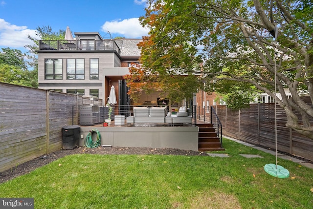 2815 39th St NW, Washington, DC 20007 - back of house featuring a fenced backyard