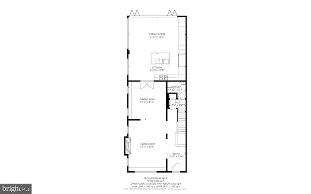 2815 39th St NW, Washington, DC 20007 - view of floor plan / room layout