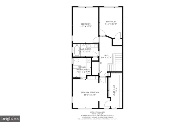 2815 39th St NW, Washington, DC 20007 - view of property floor plan