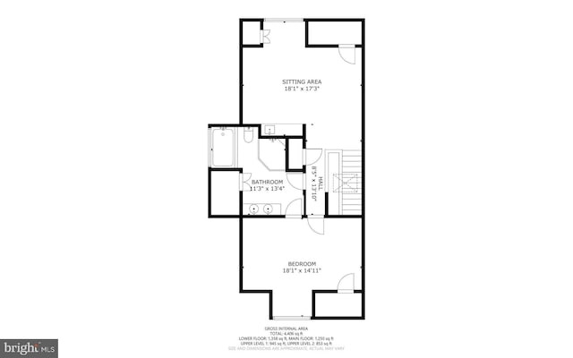 2815 39th St NW, Washington, DC 20007 - view of property floor plan