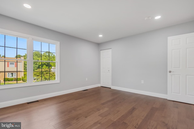 902 Nadine Ct, Landover, MD 20785 - spare room with wood finished floors and recessed lighting
