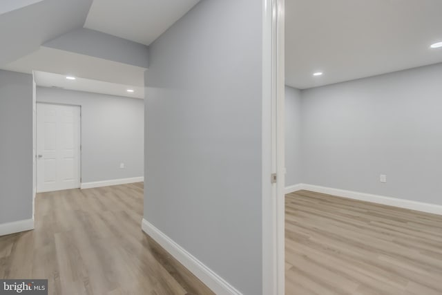 902 Nadine Ct, Landover, MD 20785 - hall with wood finished floors and recessed lighting