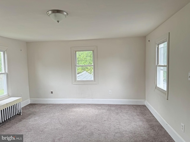 112 Dorman St, Harrington, DE 19952 - empty room with carpet flooring and radiator