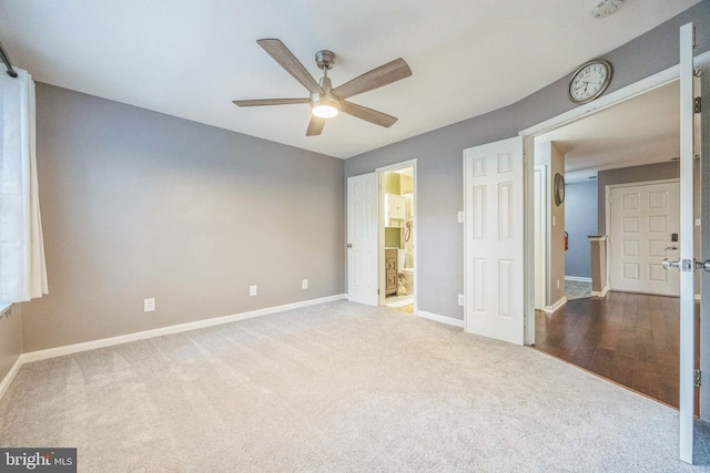 1043 Tristram Cir, Mantua, NJ 08051 - unfurnished bedroom with carpet, ceiling fan, and ensuite bath