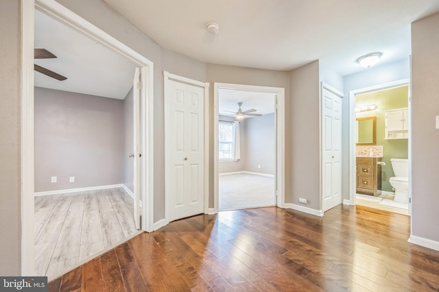 1043 Tristram Cir, Mantua, NJ 08051 - hall with hardwood / wood-style flooring