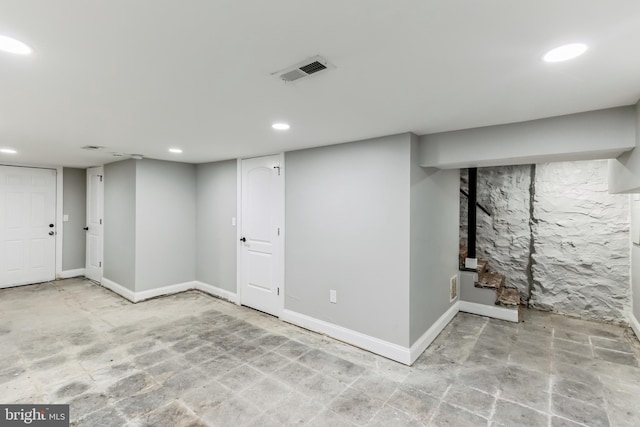 4219 Granada Ave, Baltimore, MD 21215 - finished below grade area with recessed lighting
