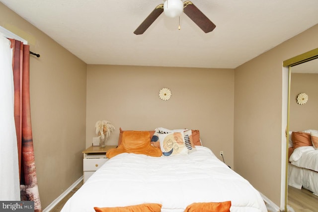 12518 Tove Rd, Clinton, MD 20735 - bedroom featuring wood finished floors and ceiling fan