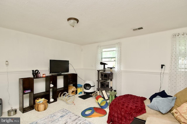 12518 Tove Rd, Clinton, MD 20735 - recreation room with a textured ceiling