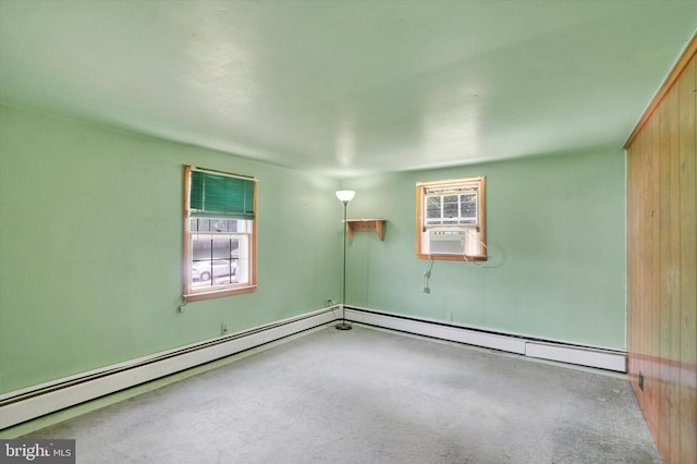 2605 N Sherman St, York, PA 17406 - carpeted spare room with cooling unit and baseboard heating