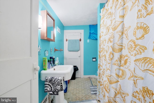 2605 N Sherman St, York, PA 17406 - full bathroom with a shower with shower curtain