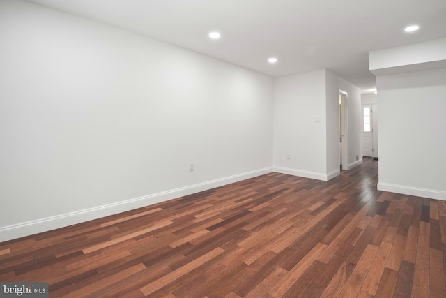 7809 Heatherton Ln, Potomac, MD 20854 - unfurnished room with wood finished floors and recessed lighting