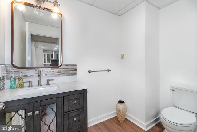 3789 Spring Rd, Carlisle, PA 17013 - bathroom with wood finished floors, vanity, and tasteful backsplash