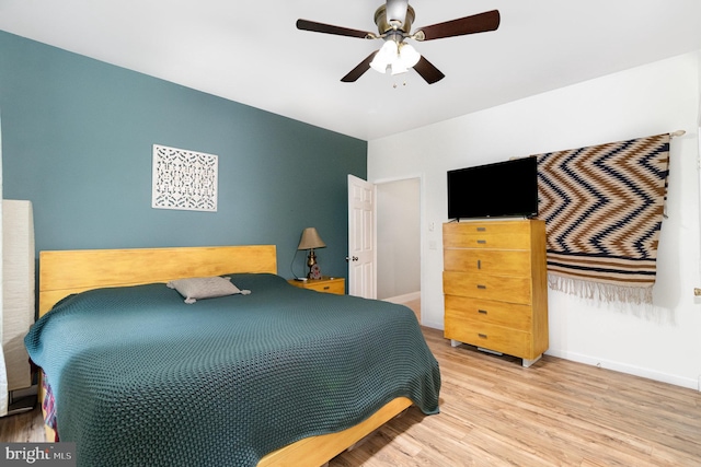 3789 Spring Rd, Carlisle, PA 17013 - bedroom with wood finished floors and a ceiling fan