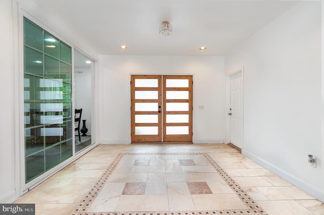 3789 Spring Rd, Carlisle, PA 17013 - entryway with inlaid floor details and recessed lighting