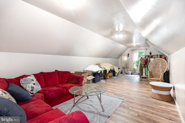 3789 Spring Rd, Carlisle, PA 17013 - living room featuring wood finished floors and lofted ceiling