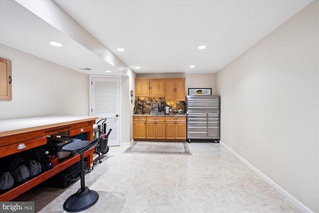 114 Lake St, Gaithersburg, MD 20878 - bar featuring recessed lighting and decorative backsplash