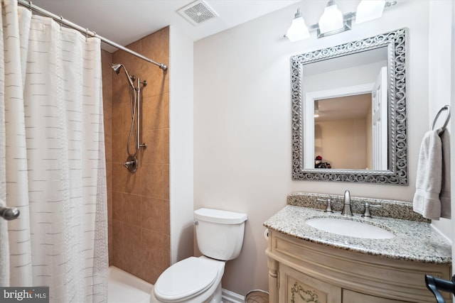 114 Lake St, Gaithersburg, MD 20878 - bathroom featuring vanity and tiled shower