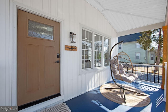 508 Vine St, Palmyra, NJ 08065 - doorway to property featuring covered porch