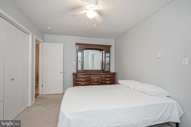 328 Spruce St, Bridgeton, NJ 08302 - bedroom featuring light colored carpet and a ceiling fan