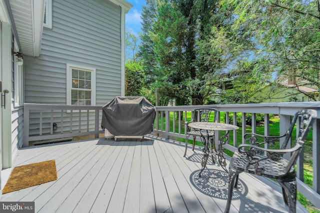 1092 Carriage Hill Pkwy, Annapolis, MD 21401 - deck featuring a grill