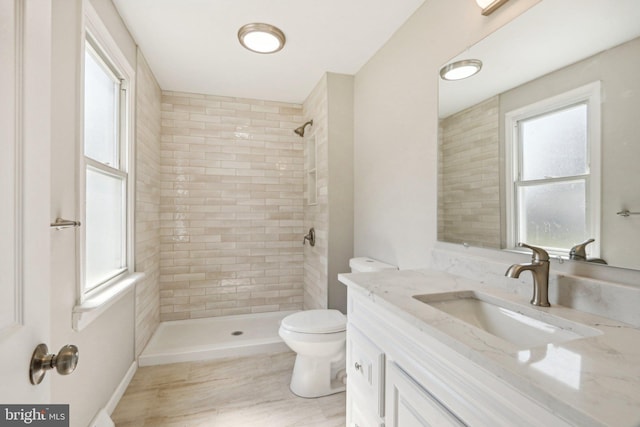 549 Madison Ave, Warminster, PA 18974 - full bathroom with vanity and a tile shower