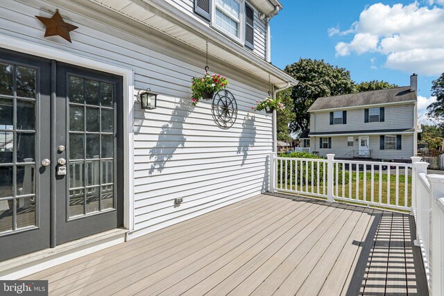 549 Madison Ave, Warminster, PA 18974 - deck featuring french doors