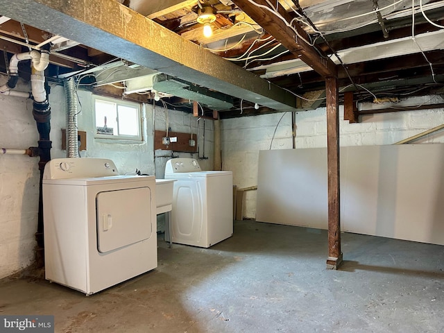 515 Dorsey, Essex, MD 21221 - below grade area with separate washer and dryer