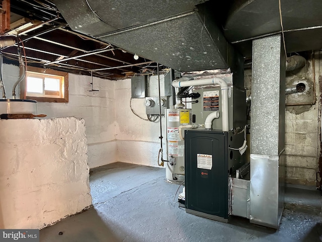 515 Dorsey, Essex, MD 21221 - basement featuring gas water heater and electric panel