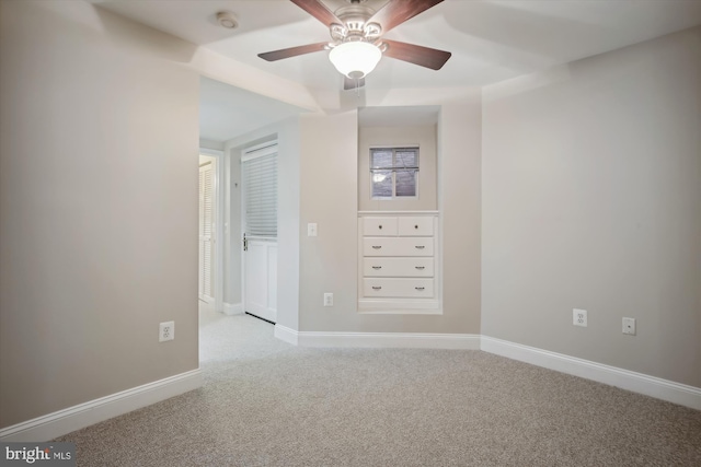 1240 Girard St NW, Washington, DC 20009 - empty room with a smoke detector, carpet flooring, and a ceiling fan