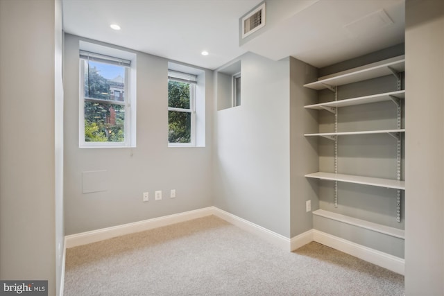 1240 Girard St NW, Washington, DC 20009 - below grade area featuring carpet floors and recessed lighting