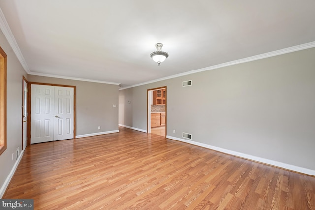 814 Manhattan Beach Rd, Severna Park, MD 21146 - unfurnished bedroom with light wood finished floors and ornamental molding