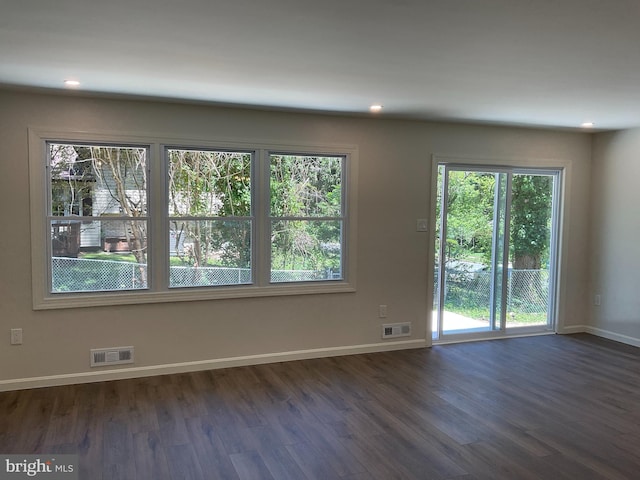 7804 Alberta Ct, Springfield, VA 22152 - spare room with dark wood-style flooring and recessed lighting