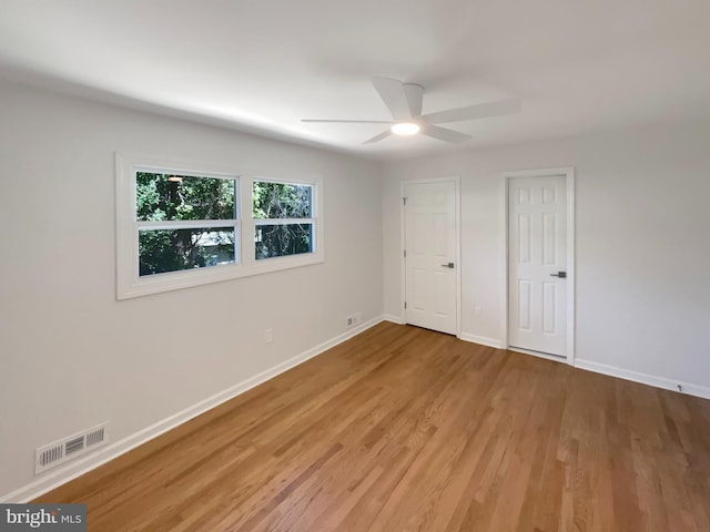 7804 Alberta Ct, Springfield, VA 22152 - unfurnished bedroom with light wood finished floors and ceiling fan