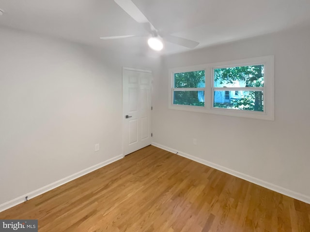 7804 Alberta Ct, Springfield, VA 22152 - empty room with ceiling fan and light wood-style flooring
