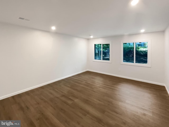 7804 Alberta Ct, Springfield, VA 22152 - empty room with dark wood-type flooring and recessed lighting