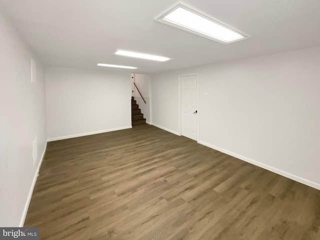 7804 Alberta Ct, Springfield, VA 22152 - finished basement featuring wood finished floors and stairs