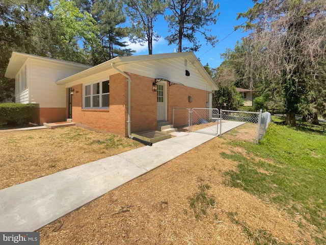 7804 Alberta Ct, Springfield, VA 22152 - view of front of home with brick siding and a gate