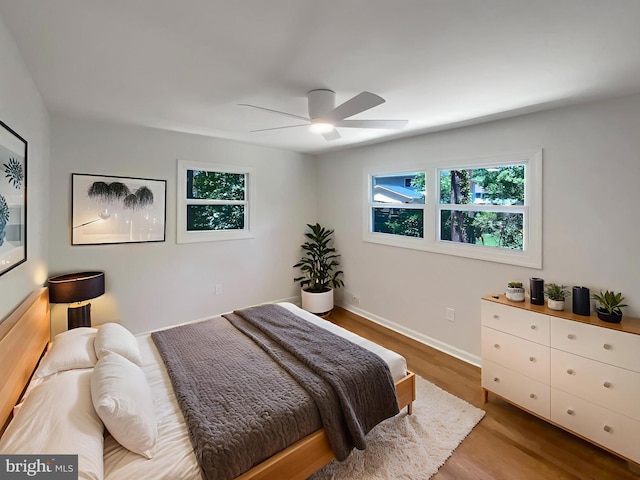 7804 Alberta Ct, Springfield, VA 22152 - bedroom featuring wood finished floors and ceiling fan