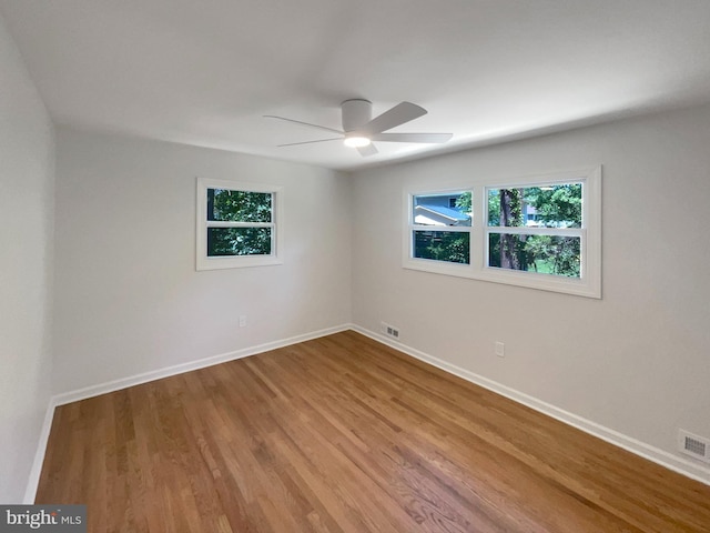 7804 Alberta Ct, Springfield, VA 22152 - spare room with wood finished floors and a ceiling fan