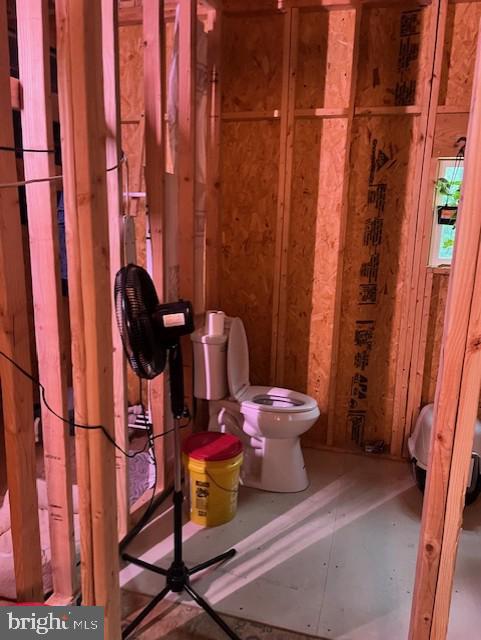 659 Falconwood Rd, Paw Paw, WV 25434 - bathroom featuring toilet and concrete flooring