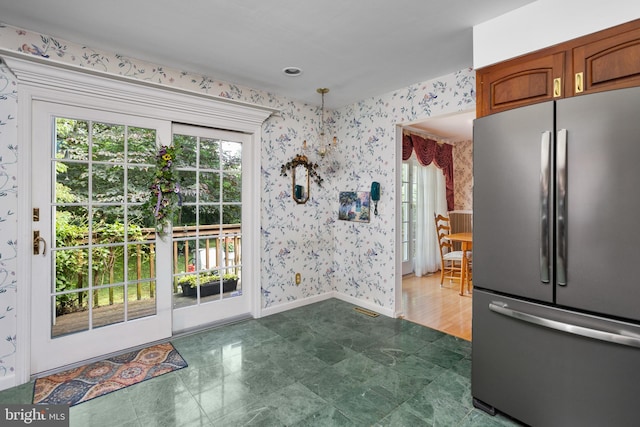 3847 Quakerbridge Rd, Hamilton, NJ 08619 - unfurnished dining area featuring wallpapered walls and healthy amount of natural light
